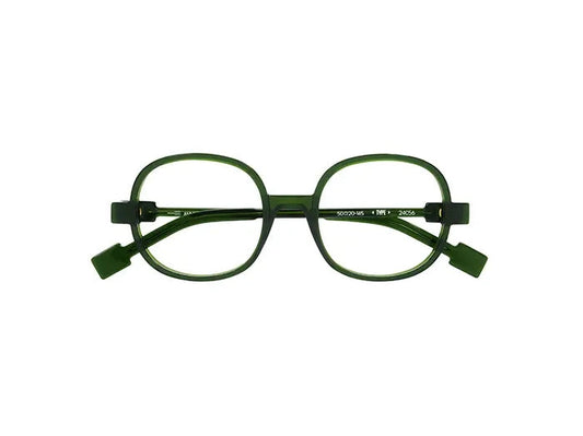 Lunettes de vue Anne et Valentin Type acétate vert - vue de face