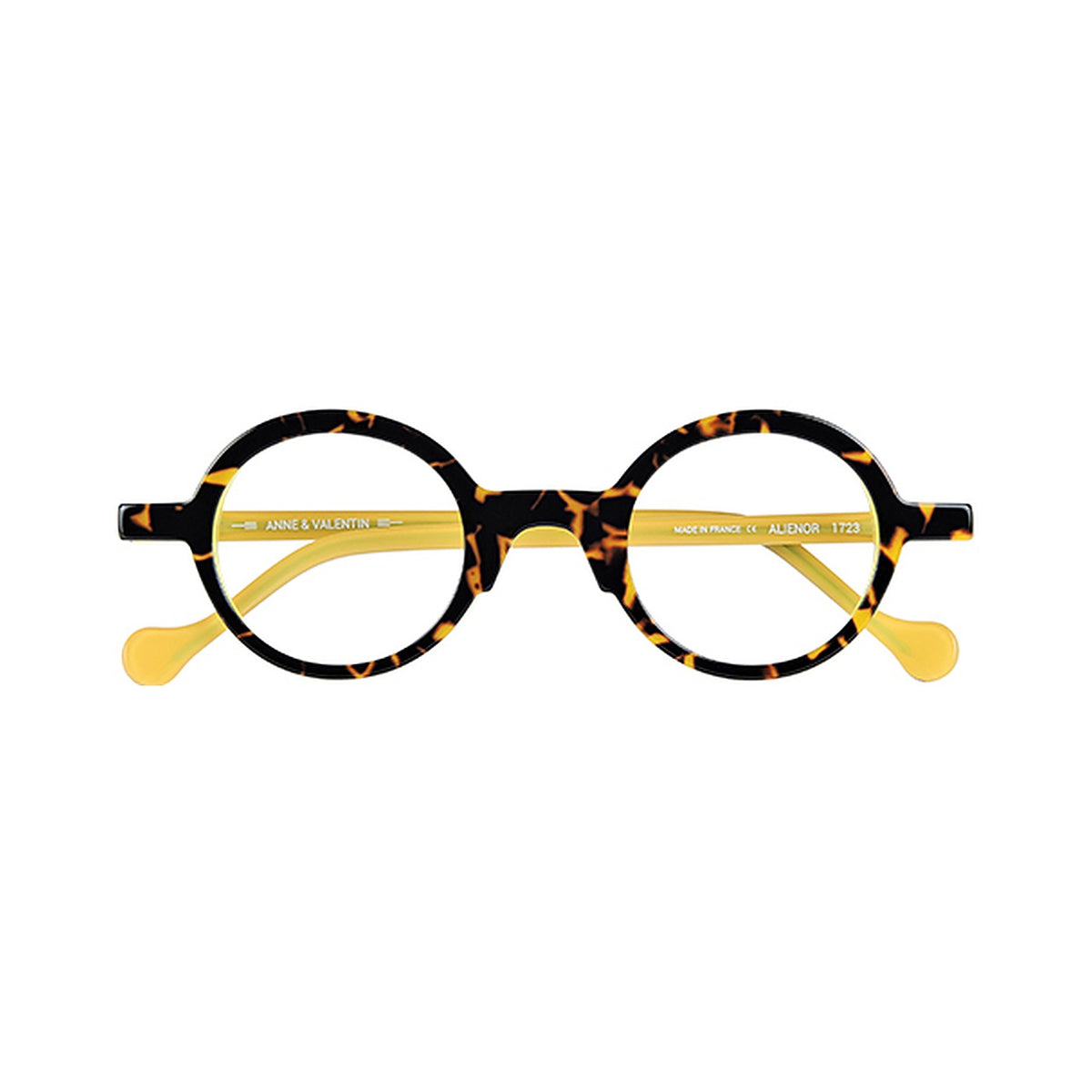 Anne et Valentin Alienor ecaille et jaune - vue de face