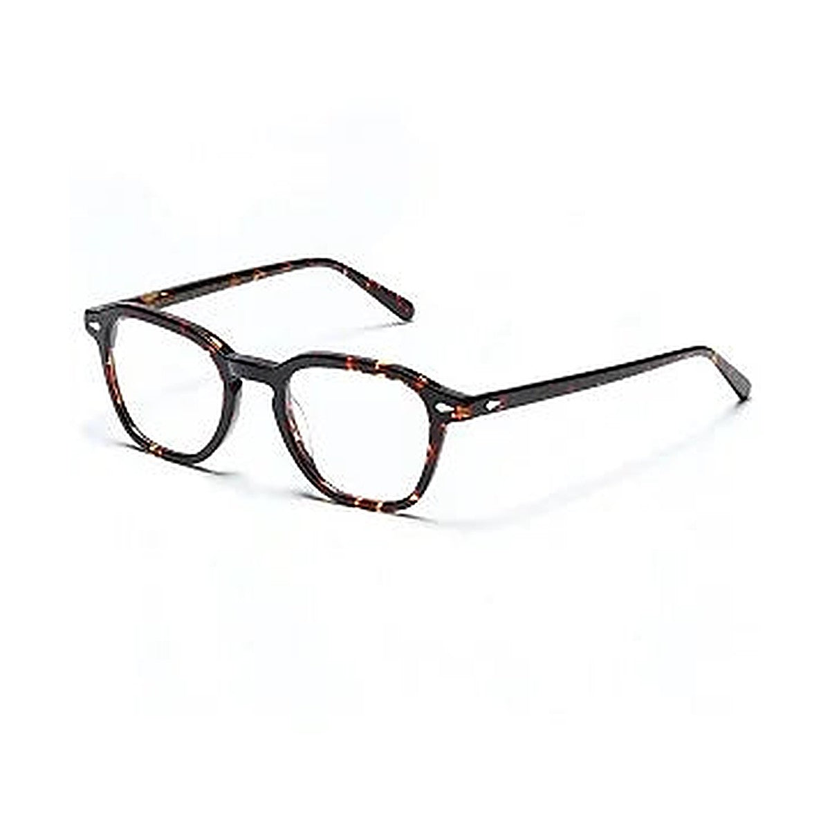 Lunettes de vue Moscot Vantz acétate écaille dark havana - vue de face