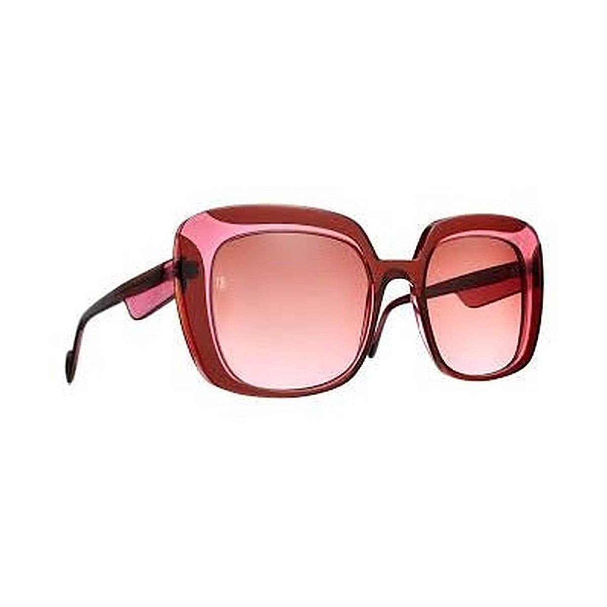 Lunettes de soleil Caroline Abram Ocilia acétate bordeaux - vue de face
