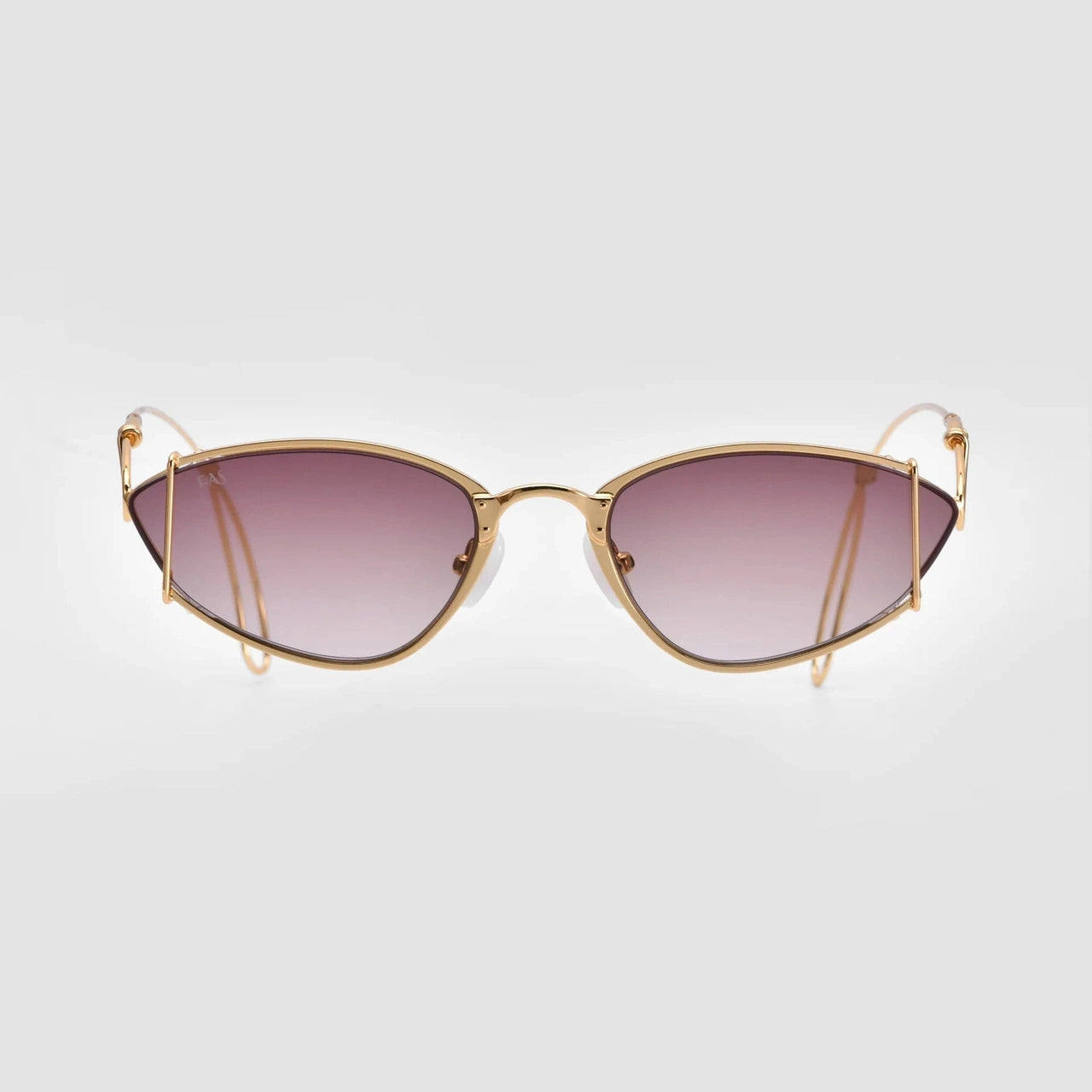 Lunettes de soleil For Art's Sake Ornate métal doré champagne - vue de face