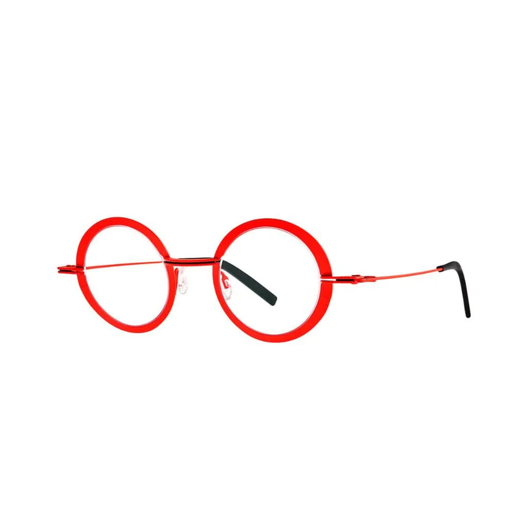 Lunettes de vue THEO Crunchy titane bleu col.305