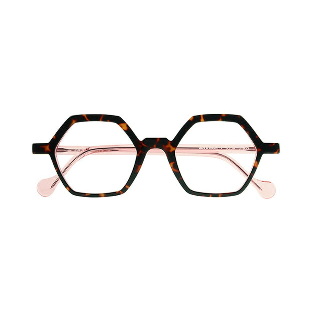 Anne et Valentin Azur écaille et rose - vue de face