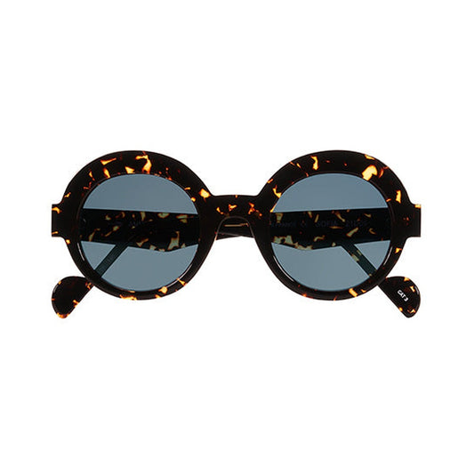 Anne et Valentin Sofia bleu et marron - vue de face