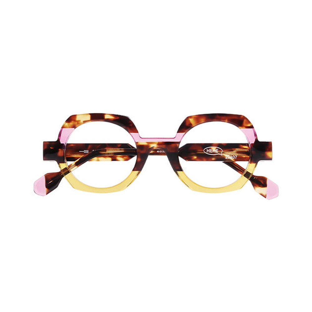 Anne et Valentin HEHE cristal rose et jaune - vue de face