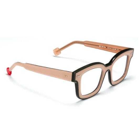 Lunettes de vue Sabine Be Be Idol Line acétate gris et nude - vue de profil