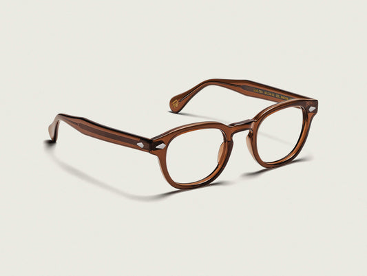 Moscot Lemtosh Brown (marron) - vue trois quarts (visuel officiel)