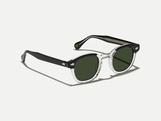 Moscot Lemtosh Sun Black Crystal - vue trois quarts (visuel officiel)