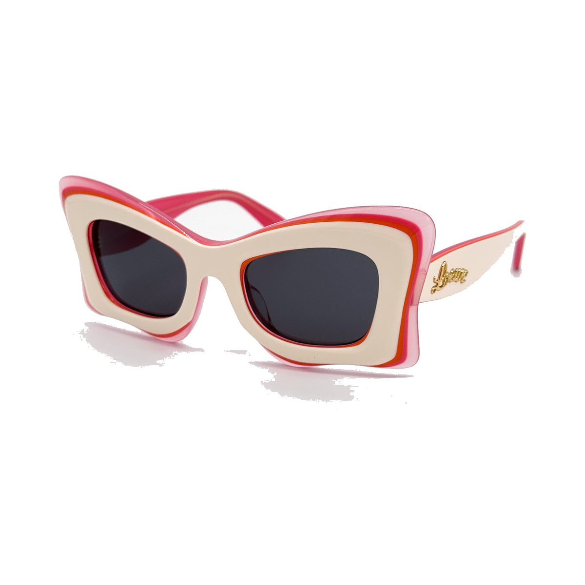 Loewe LW40140U crème/rose - vue de trois-quarts (HD)
