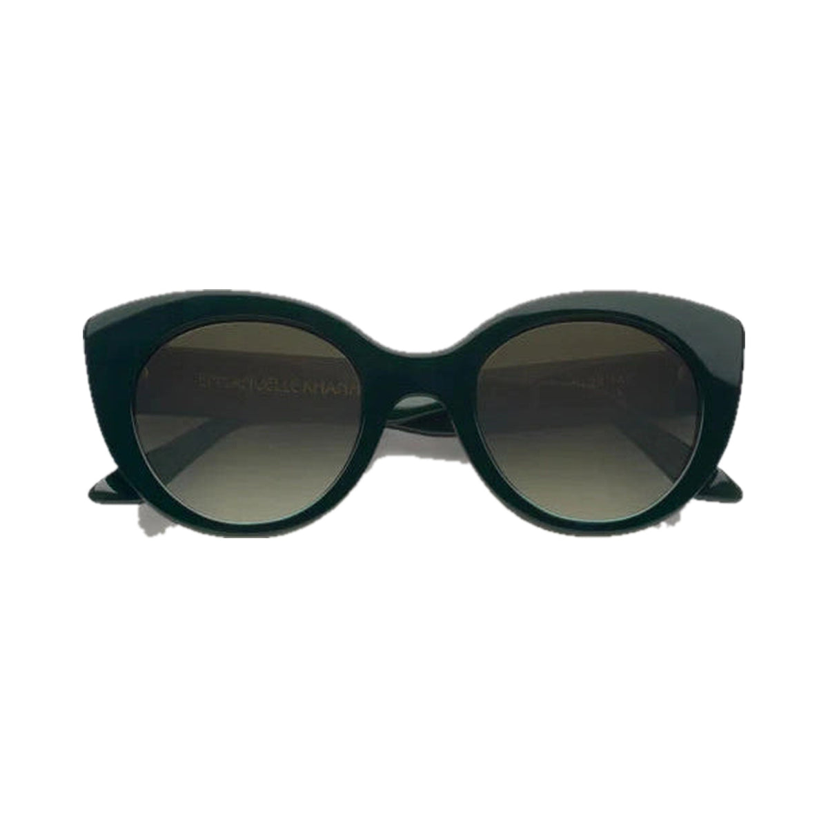 Lunettes de soleil Emmanuelle Khanh Portia acétate vert dégradé - vue de face