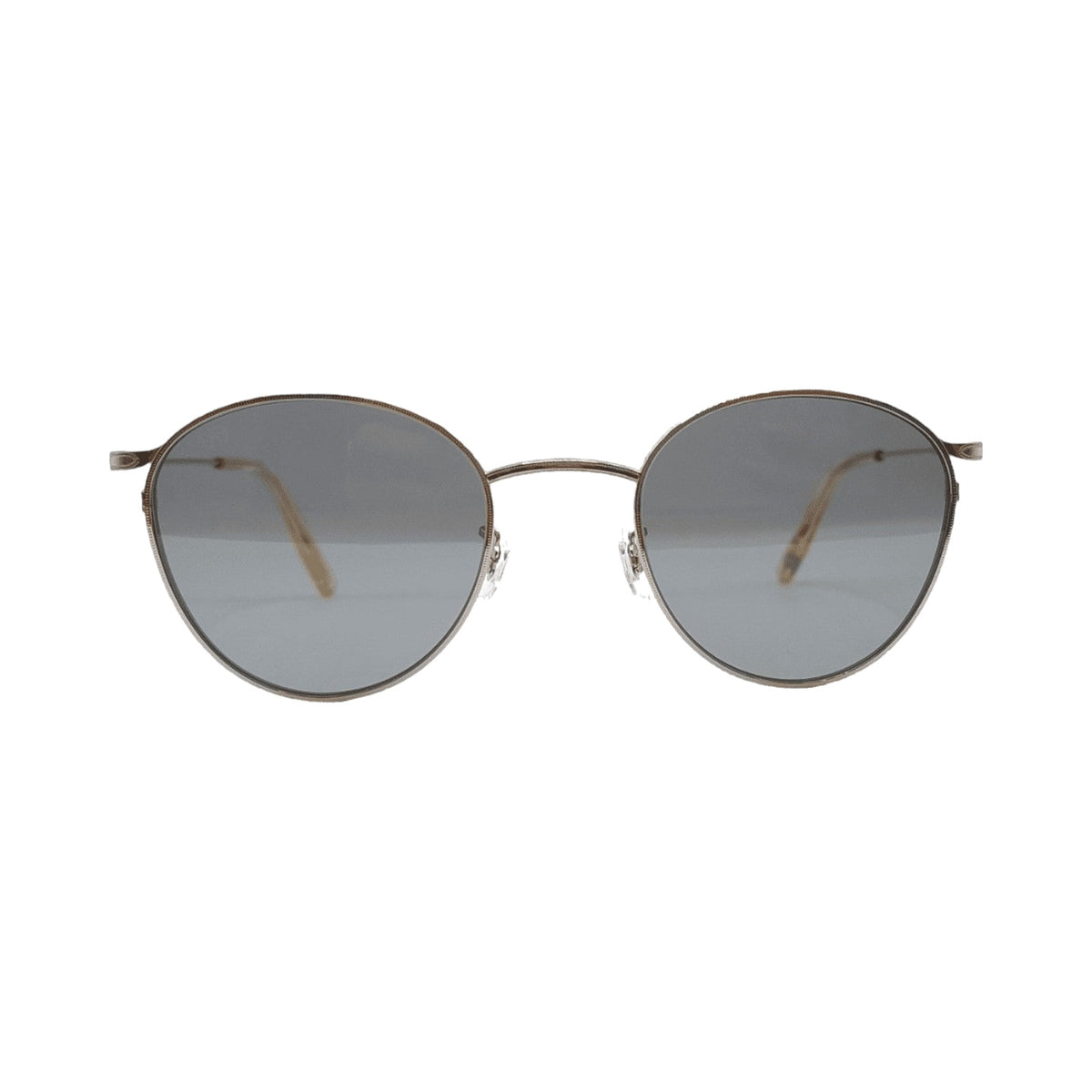 Lunettes de soleil Eyevan Quincy titane argente - vue de face