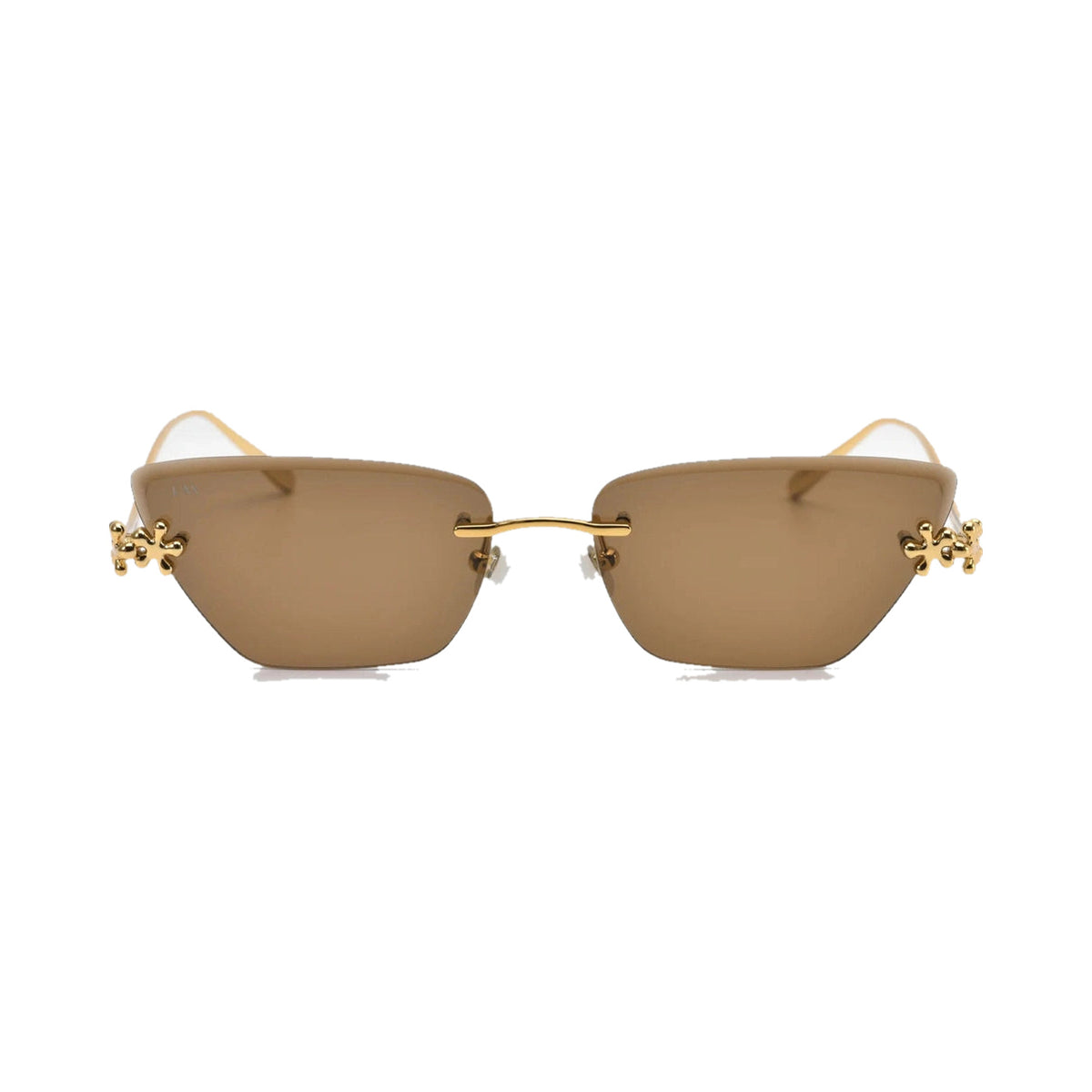 Lunettes de soleil For Art's Sake Florist métal doré plaqué or - vue de face