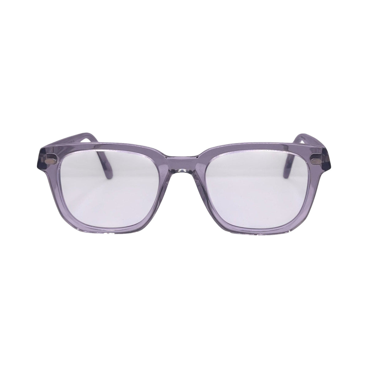 Lunettes de soleil Lazare Studio Palmer acétate cristal gris - vue de face