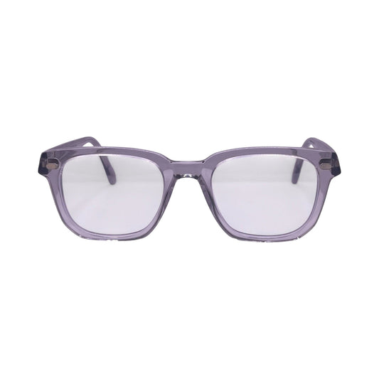 Lunettes de soleil Lazare Studio Palmer acétate cristal gris - vue de face