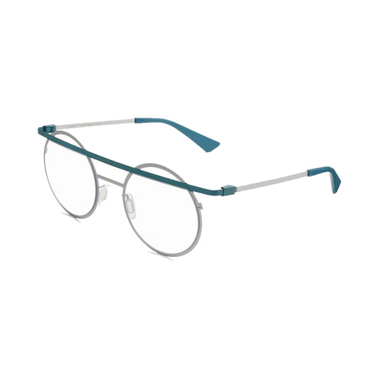 Lunettes de vue Gamine Norrebro métal argent et bleu-vert