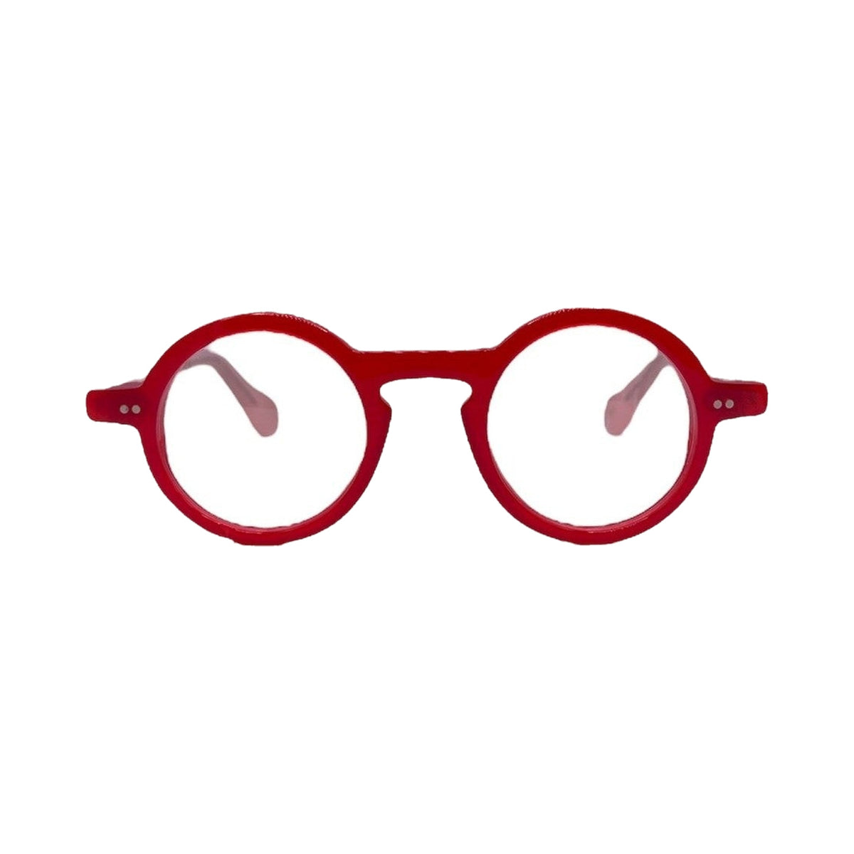 Lunettes de vue La Brique et La Violette O-Scar acetate rouge et rose - vue de face
