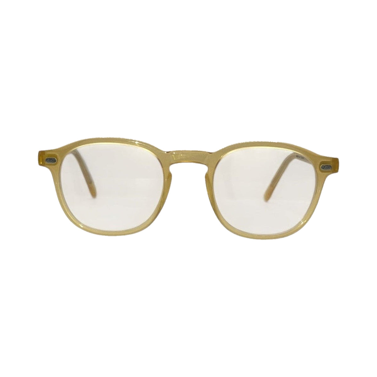 Lunettes de vue Lazare Studio Gopnik acetate cristal jaune - vue de face