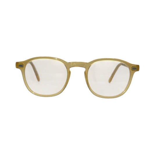 Lunettes de vue Lazare Studio Gopnik acetate cristal jaune - vue de face