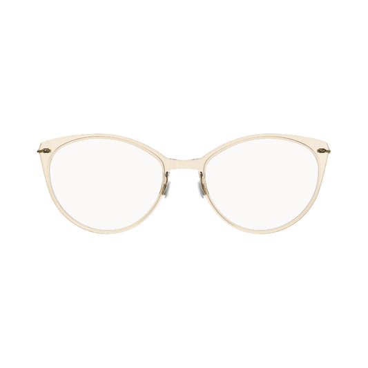 Lunettes de vue Lindberg 6564 acétate perle cristal - vue de face