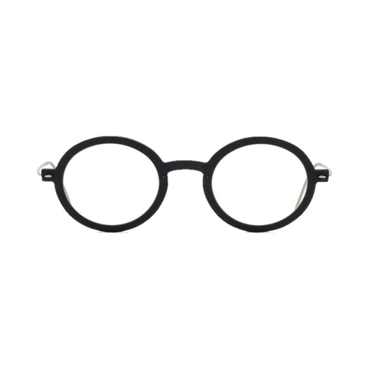 Lunettes de vue Lindberg 6608 acétate noir et titane - vue de face