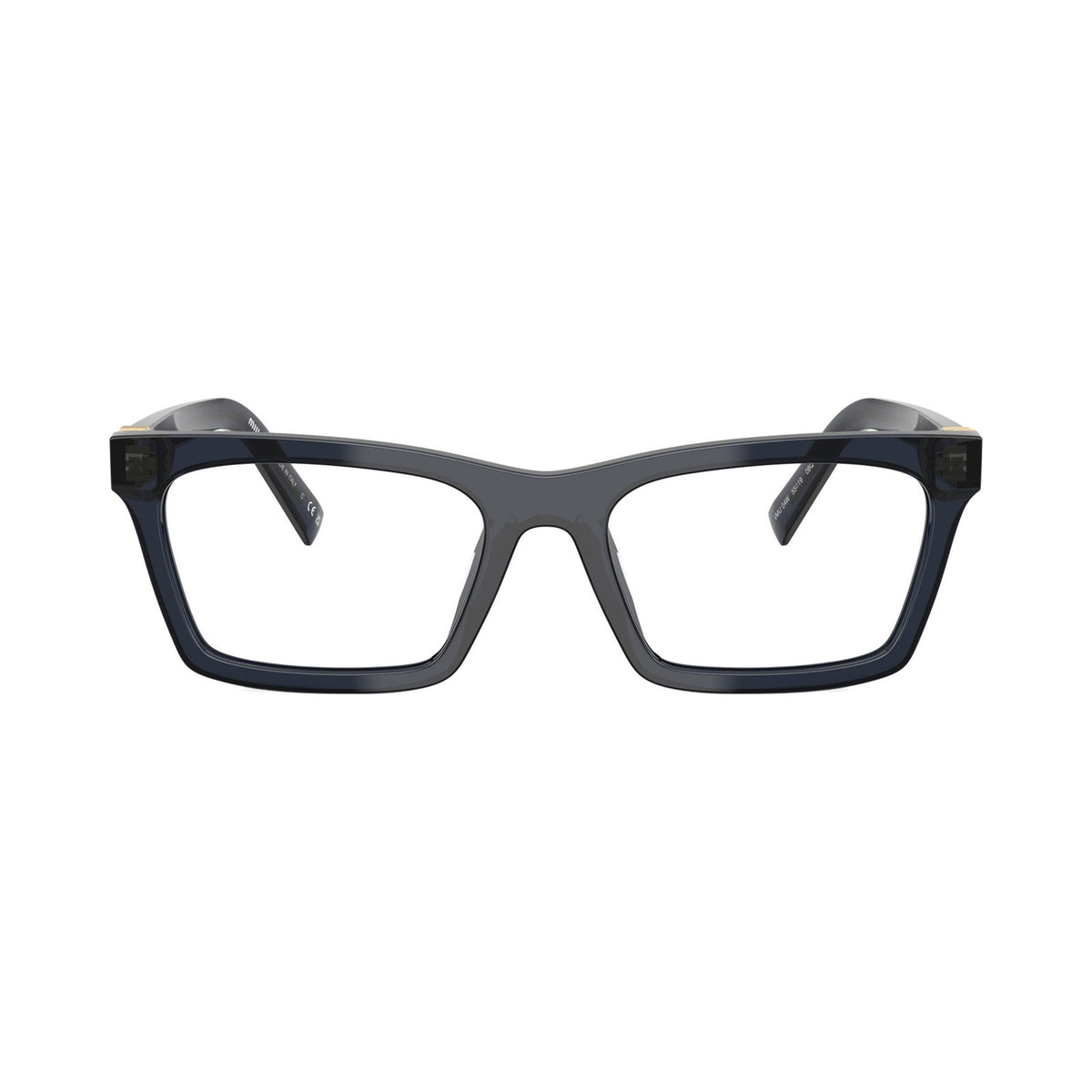 Miu Miu MU 04WV bleu transparent - vue de face
