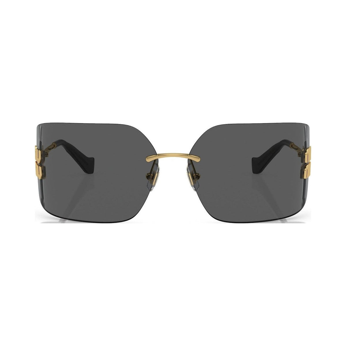 Miu Miu MU 54YS noir doré - vue de face