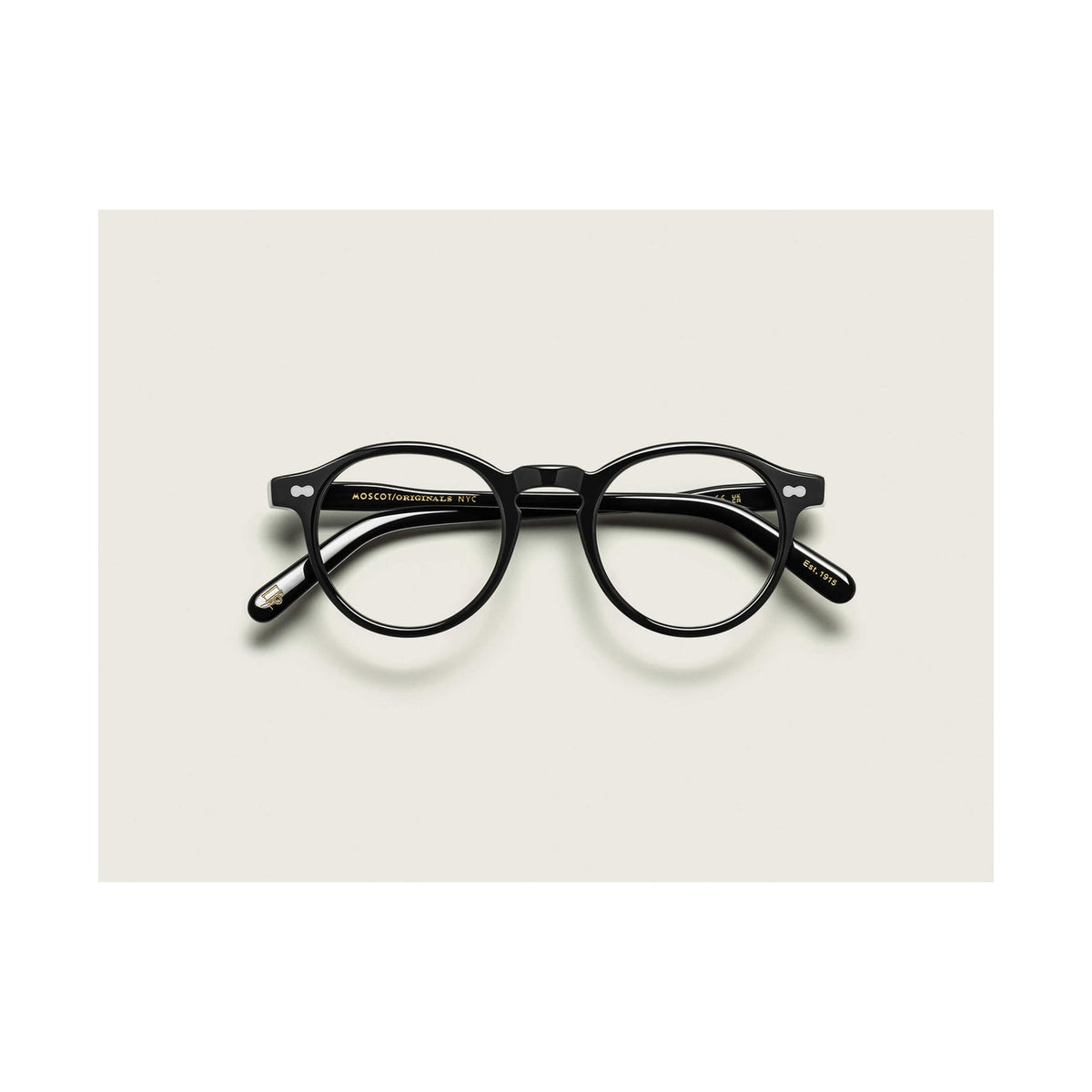 Moscot Miltzen noir - vue de profil