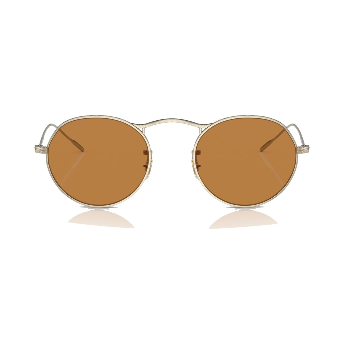 Oliver Peoples M-4 30Th or et cognac - vue de face